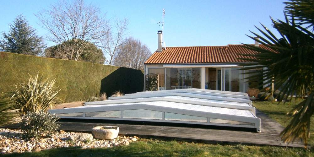 Abri plat de piscine